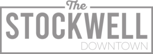 The Stockwell Downtown logo in grey.