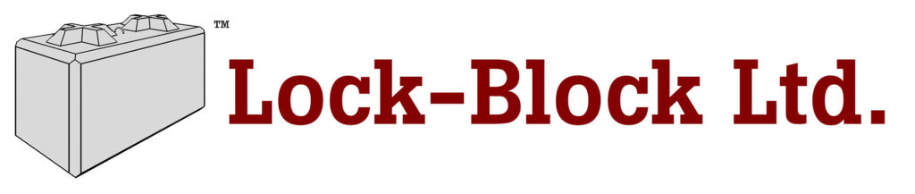 The Lock-Block Ltd. concrete block supplier logo.
